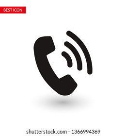 Cell phone vector icon. Telephone call icon. Ringing phone icon. Modern icon cell phone. Cell phone icons for web design