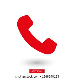 Cell phone vector icon. Telephone call icon. Ringing phone icon. Modern icon cell phone. Cell phone icons for web design