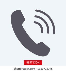 Cell phone vector icon. Telephone call icon. Ringing phone icon. Modern icon cell phone. Cell phone icons for web design