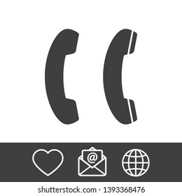 Cell phone vector icon. Telephone call icon. Ringing phone icon. Modern icon cell phone. Cell phone icons for web design