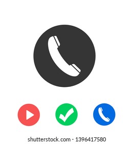 Cell phone vector icon. Telephone call icon. Ringing phone icon. Modern icon cell phone. Cell phone icons for web design