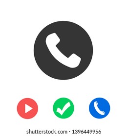 Cell phone vector icon. Telephone call icon. Ringing phone icon. Modern icon cell phone. Cell phone icons for web design