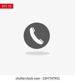 Cell phone vector icon. Telephone call icon. Ringing phone icon. Modern icon cell phone. Cell phone icons for web design