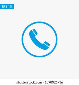 Cell phone vector icon. Telephone call icon. Ringing phone icon. Modern icon cell phone. Cell phone icons for web design
