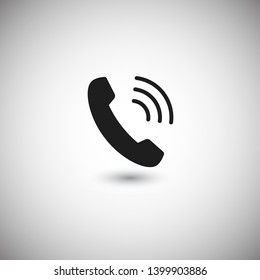 Cell phone vector icon. Telephone call icon. Ringing phone icon. Modern icon cell phone. Cell phone icons for web design