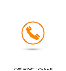 Cell phone vector icon. Telephone call icon. Ringing phone icon. Modern icon cell phone. Cell phone icons for web design