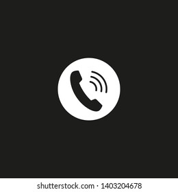 Cell phone vector icon. Telephone call icon. Ringing phone icon. Modern icon cell phone. Cell phone icons for web design
