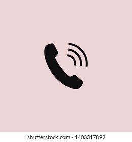 Cell phone vector icon. Telephone call icon. Ringing phone icon. Modern icon cell phone. Cell phone icons for web design