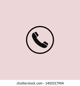 Cell phone vector icon. Telephone call icon. Ringing phone icon. Modern icon cell phone. Cell phone icons for web design