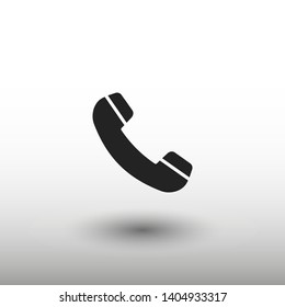 Cell phone vector icon. Telephone call icon. Ringing phone icon. Modern icon cell phone. Cell phone icons for web design