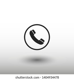 Cell phone vector icon. Telephone call icon. Ringing phone icon. Modern icon cell phone. Cell phone icons for web design
