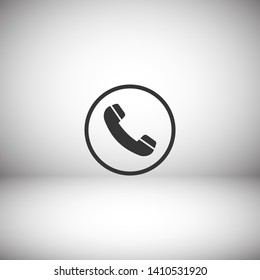Cell phone vector icon. Telephone call icon. Ringing phone icon. Modern icon cell phone. Cell phone icons for web design