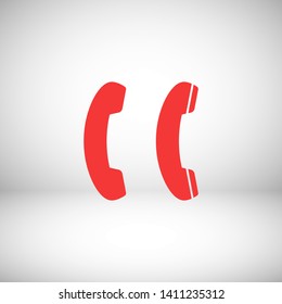 Cell phone vector icon. Telephone call icon. Ringing phone icon. Modern icon cell phone. Cell phone icons for web design