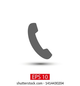Cell phone vector icon. Telephone call icon. Ringing phone icon. Modern icon cell phone. Cell phone icons for web design
