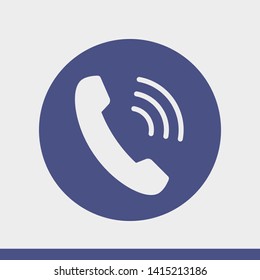 Cell phone vector icon. Telephone call icon. Ringing phone icon. Modern icon cell phone. Cell phone icons for web design