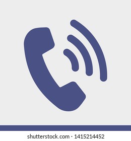 Cell phone vector icon. Telephone call icon. Ringing phone icon. Modern icon cell phone. Cell phone icons for web design