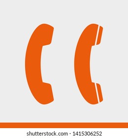 Cell phone vector icon. Telephone call icon. Ringing phone icon. Modern icon cell phone. Cell phone icons for web design