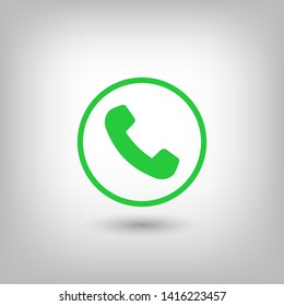 Cell phone vector icon. Telephone call icon. Ringing phone icon. Modern icon cell phone. Cell phone icons for web design