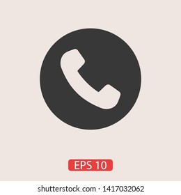Cell phone vector icon. Telephone call icon. Ringing phone icon. Modern icon cell phone. Cell phone icons for web design