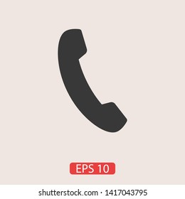 Cell phone vector icon. Telephone call icon. Ringing phone icon. Modern icon cell phone. Cell phone icons for web design