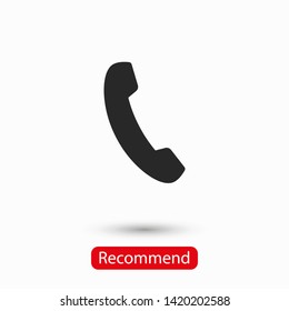 Cell phone vector icon. Telephone call icon. Ringing phone icon. Modern icon cell phone. Cell phone icons for web design