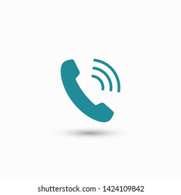 Cell Phone Vector Icon. Telephone Call Icon. Ringing Phone Icon. Modern Icon Cell Phone. Cell Phone Icons For Web Design