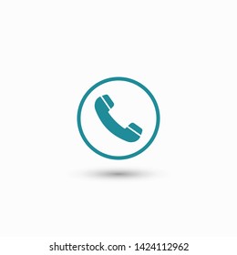 Cell phone vector icon. Telephone call icon. Ringing phone icon. Modern icon cell phone. Cell phone icons for web design