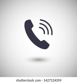 Cell phone vector icon. Telephone call icon. Ringing phone icon. Modern icon cell phone. Cell phone icons for web design