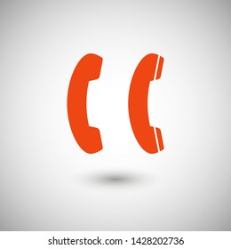 Cell phone vector icon. Telephone call icon. Ringing phone icon. Modern icon cell phone. Cell phone icons for web design