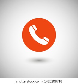 Cell phone vector icon. Telephone call icon. Ringing phone icon. Modern icon cell phone. Cell phone icons for web design