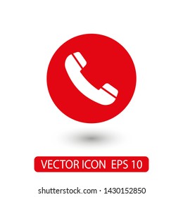 Cell phone vector icon. Telephone call icon. Ringing phone icon. Modern icon cell phone. Cell phone icons for web design