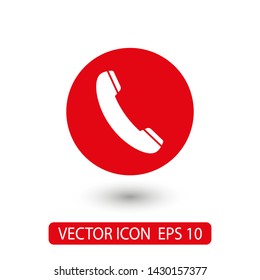 Cell phone vector icon. Telephone call icon. Ringing phone icon. Modern icon cell phone. Cell phone icons for web design