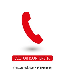 Cell phone vector icon. Telephone call icon. Ringing phone icon. Modern icon cell phone. Cell phone icons for web design