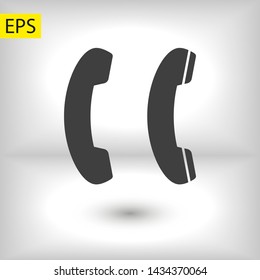Cell phone vector icon. Telephone call icon. Ringing phone icon. Modern icon cell phone. Cell phone icons for web design