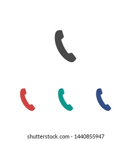 Cell phone vector icon. Telephone call icon. Ringing phone icon. Modern icon cell phone. Cell phone icons for web design