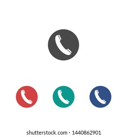 Cell phone vector icon. Telephone call icon. Ringing phone icon. Modern icon cell phone. Cell phone icons for web design