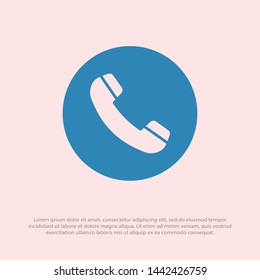 Cell phone vector icon. Telephone call icon. Ringing phone icon. Modern icon cell phone. Cell phone icons for web design