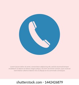 Cell phone vector icon. Telephone call icon. Ringing phone icon. Modern icon cell phone. Cell phone icons for web design