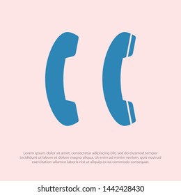 Cell phone vector icon. Telephone call icon. Ringing phone icon. Modern icon cell phone. Cell phone icons for web design