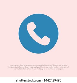 Cell phone vector icon. Telephone call icon. Ringing phone icon. Modern icon cell phone. Cell phone icons for web design