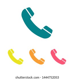 Cell phone vector icon. Telephone call icon. Ringing phone icon. Modern icon cell phone. Cell phone icons for web design