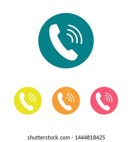 Cell phone vector icon. Telephone call icon. Ringing phone icon. Modern icon cell phone. Cell phone icons for web design