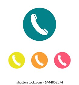 Cell phone vector icon. Telephone call icon. Ringing phone icon. Modern icon cell phone. Cell phone icons for web design