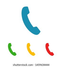 Cell phone vector icon. Telephone call icon. Ringing phone icon. Modern icon cell phone. Cell phone icons for web design