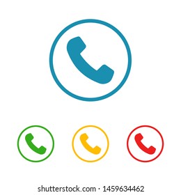 Cell phone vector icon. Telephone call icon. Ringing phone icon. Modern icon cell phone. Cell phone icons for web design