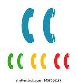 Cell phone vector icon. Telephone call icon. Ringing phone icon. Modern icon cell phone. Cell phone icons for web design