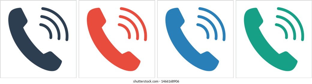 Cell phone vector icon. Telephone call icon. Ringing phone icon. Modern icon cell phone. Cell phone icons for web design