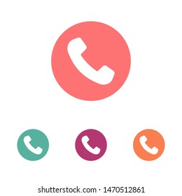 Cell phone vector icon. Telephone call icon. Ringing phone icon. Modern icon cell phone. Cell phone icons for web design