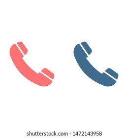 Cell phone vector icon. Telephone call icon. Ringing phone icon. Modern icon cell phone. Cell phone icons for web design