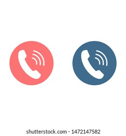 Cell phone vector icon. Telephone call icon. Ringing phone icon. Modern icon cell phone. Cell phone icons for web design